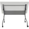 Lorell White Laminate Flip Top Training Table3