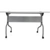 Lorell White Laminate Flip Top Training Table5