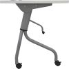 Lorell White Laminate Flip Top Training Table6