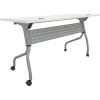 Lorell White Laminate Flip Top Training Table1