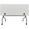 Lorell White Laminate Flip Top Training Table2