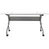 Lorell White Laminate Flip Top Training Table4