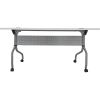 Lorell White Laminate Flip Top Training Table5