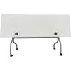 Lorell White Laminate Flip Top Training Table2