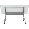 Lorell White Laminate Flip Top Training Table3