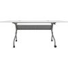 Lorell White Laminate Flip Top Training Table4