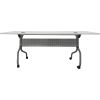 Lorell White Laminate Flip Top Training Table5