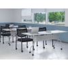 Lorell White Laminate Flip Top Training Table7