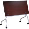 Lorell Mahogany Flip Top Training Table2