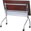 Lorell Mahogany Flip Top Training Table3