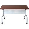 Lorell Mahogany Flip Top Training Table4