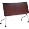 Lorell Mahogany Flip Top Training Table2