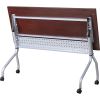 Lorell Mahogany Flip Top Training Table3