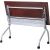 Lorell Mahogany Flip Top Training Table3