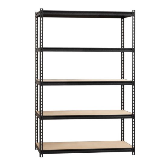 Lorell 2,300 lb Capacity Riveted Steel Shelving1