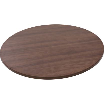 Lorell Woodstain Hospitality Round Tabletop1