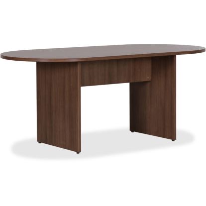 Lorell Essentials Walnut Laminate Oval Conference Table1