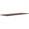 Lorell Electric Height-Adjustable Mahogany Knife Edge Tabletop2