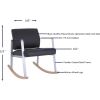 Lorell Healthcare Seating Rocking Guest Chair6