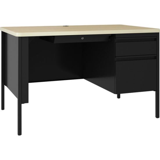 Lorell Fortress Series 48" Right Pedestal Desk1