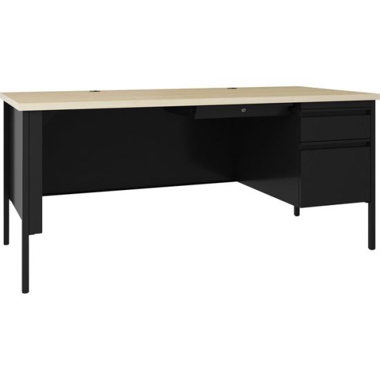 Lorell Fortress Series 66" Right Pedestal Desk1