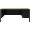 Lorell Fortress Series 66" Right Pedestal Desk3