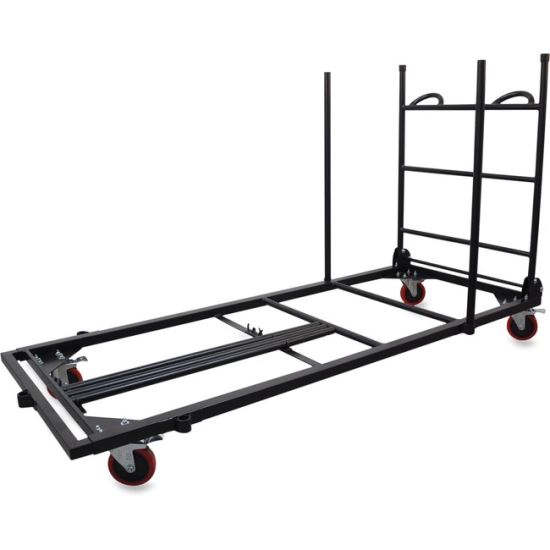 Lorell Blow Mold Rectangular Table Trolley Cart1