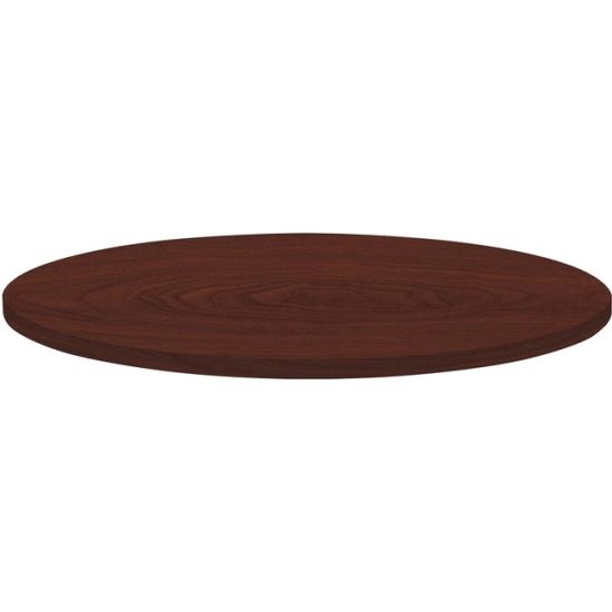 Lorell Round Invent Tabletop - Mahogany1