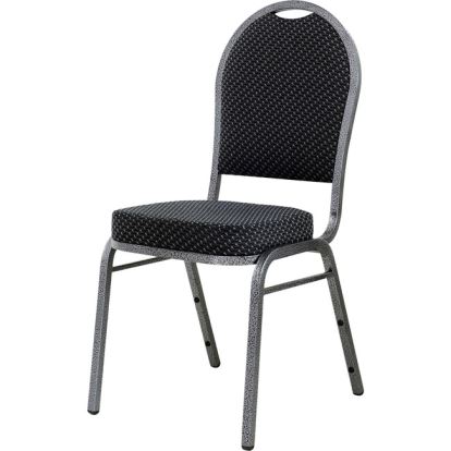 Lorell Upholstered Textured Fabric Stacking Chairs1