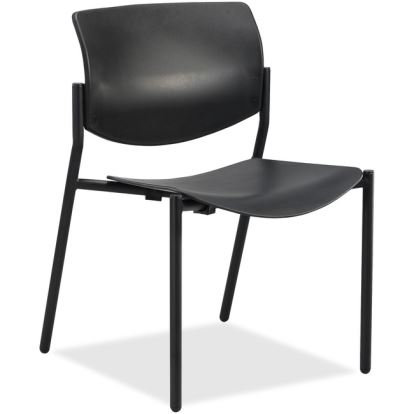 Lorell Stack Chairs with Molded Plastic Seat & Back1