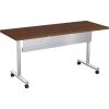 Lorell Training Table Steel Silver Modesty Panel2