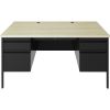 Lorell Fortress Maple Top Double-pedestal Desk2