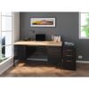 Lorell Fortress Maple Top Double-pedestal Desk4