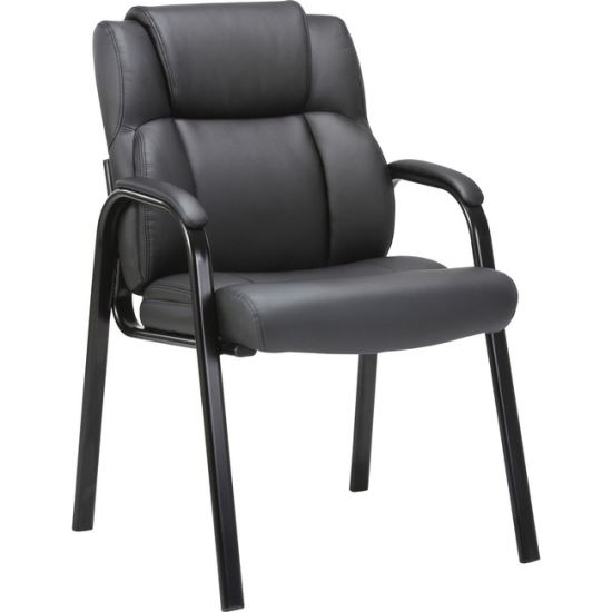 Lorell Bonded Leather High-back Guest Chair1