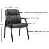 Lorell Bonded Leather High-back Guest Chair7