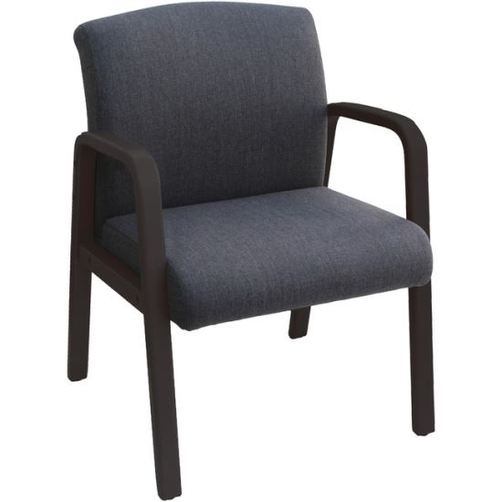 Lorell Gray Flannel Fabric Guest Chair1