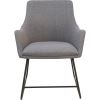 Lorell Gray Flannel Guest Chair with Sled Base2