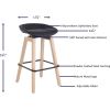 Lorell Modern Low-Back Stool7