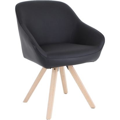 Lorell Natural Wood Legs Modern Guest Chair1