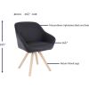 Lorell Natural Wood Legs Modern Guest Chair7