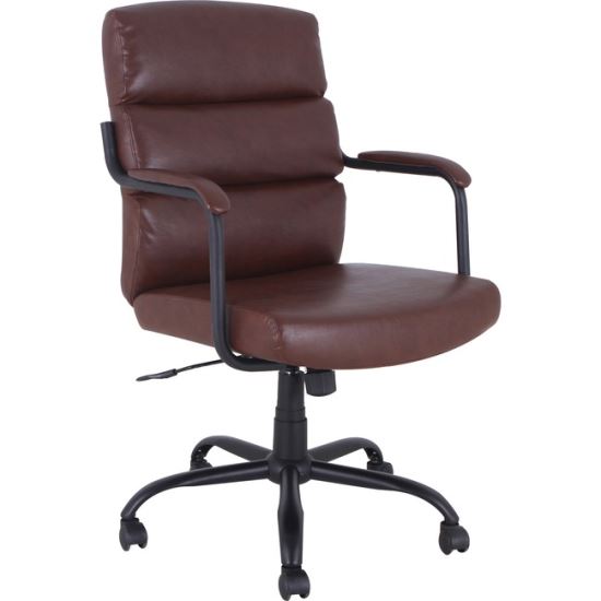 Lorell SOHO Collection High-back Leather Chair1