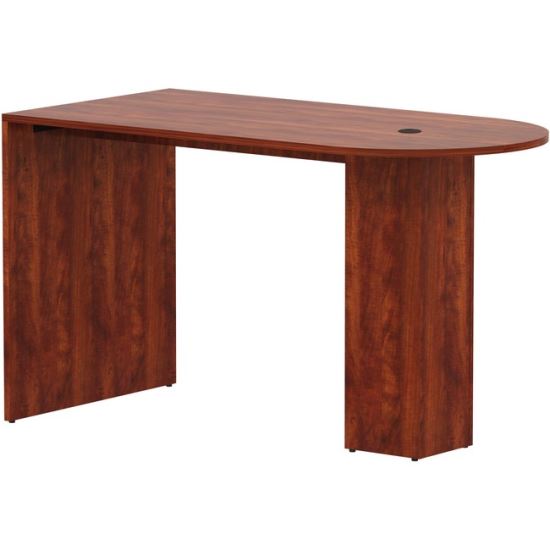 Lorell Essentials Laminate Peninsula Cafe Table1