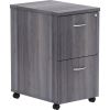 Lorell Weathered Charcoal Laminate Desking Pedestal - 2-Drawer1