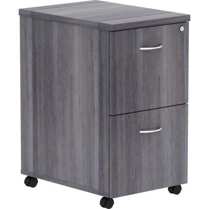 Lorell Weathered Charcoal Laminate Desking Pedestal - 2-Drawer1