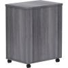 Lorell Weathered Charcoal Laminate Desking Pedestal - 2-Drawer3