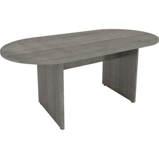 Lorell Weathered Charcoal Laminate Desking1