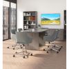 Lorell Weathered Charcoal Laminate Desking4