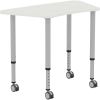 Lorell Height-adjustable Trapezoid Table2