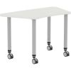 Lorell Height-adjustable Trapezoid Table3