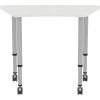 Lorell Height-adjustable Trapezoid Table4